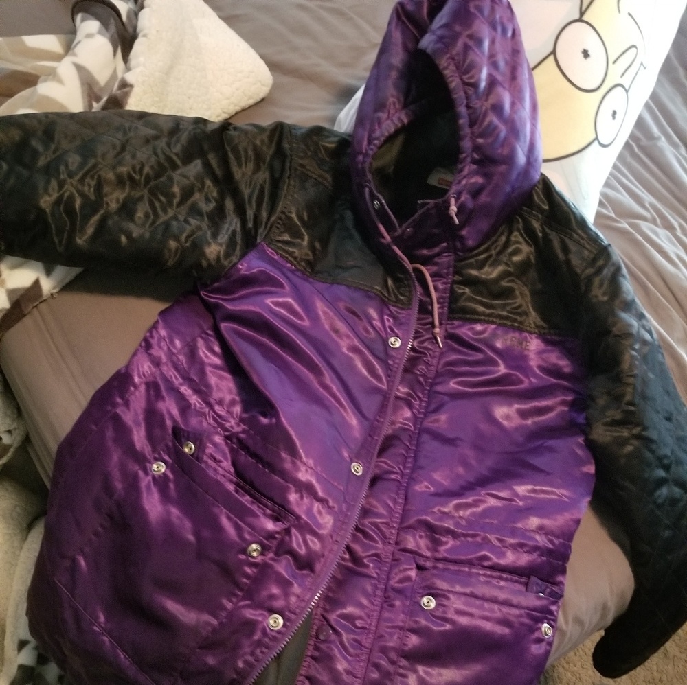 Supreme purple quilted jacket